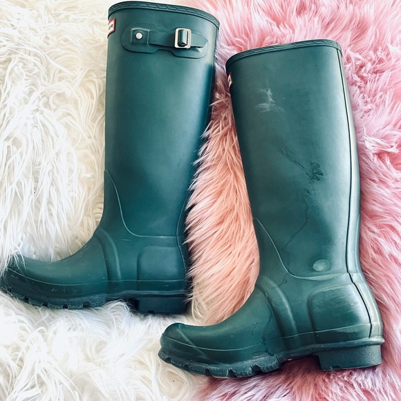 Hunter Shoes - Hunter | Tall Rain Boots: Dark Olive